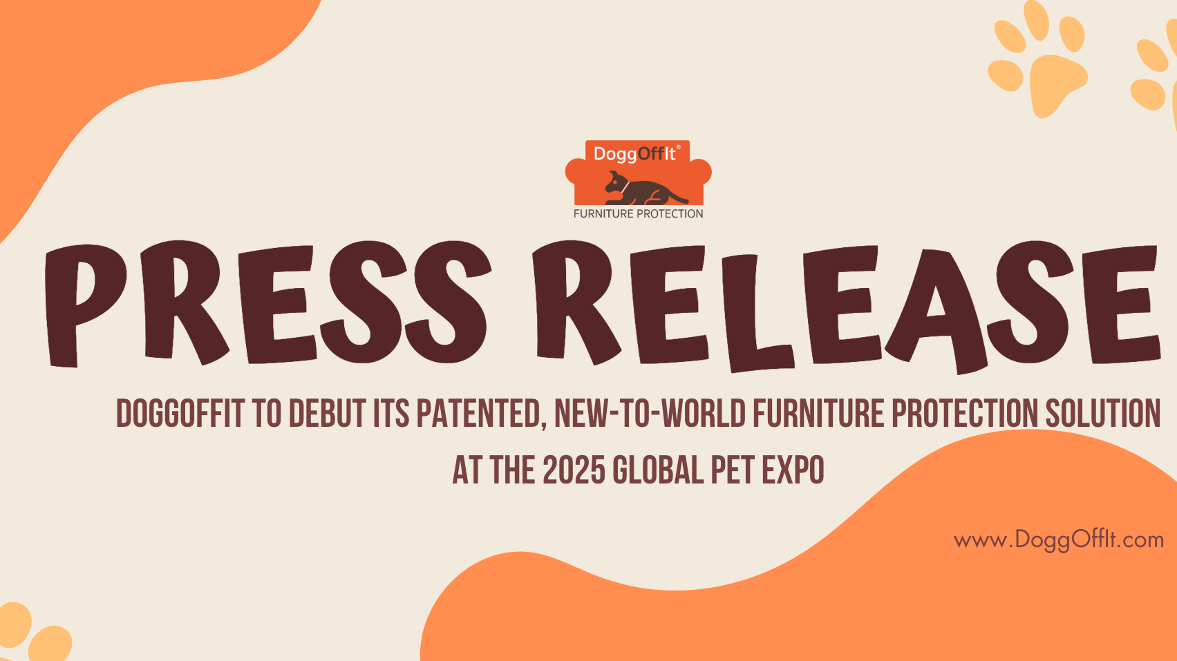 DoggOffIt to Debut Its Patented, New-to-World Furniture  Protection Solution at the 2025 Global Pet Expo